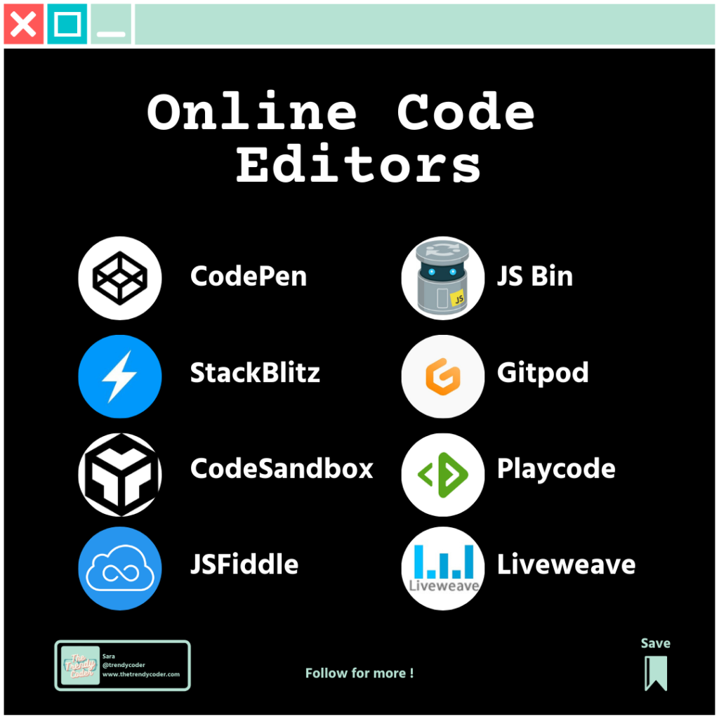 list online code editors