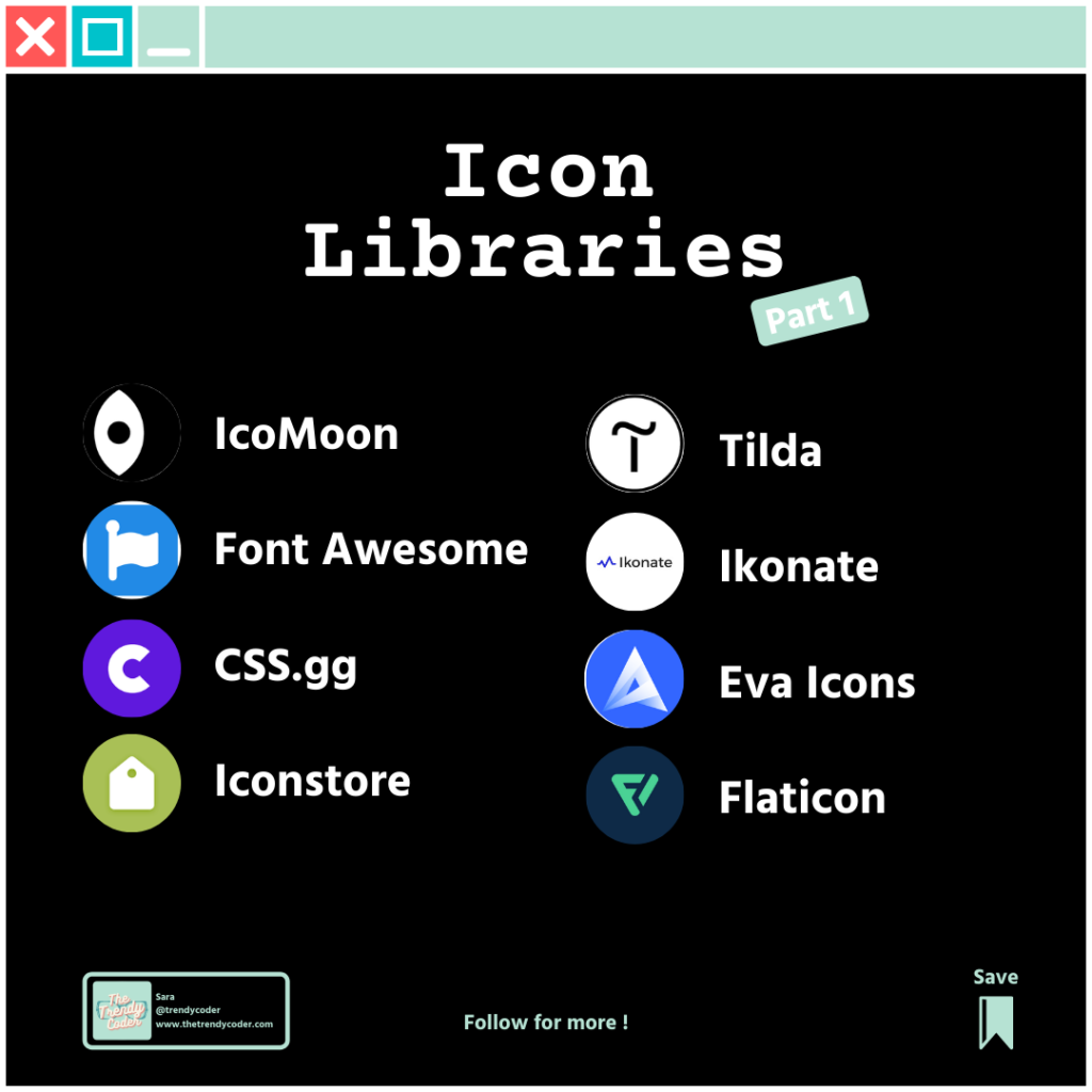 icon libraries 1 summary