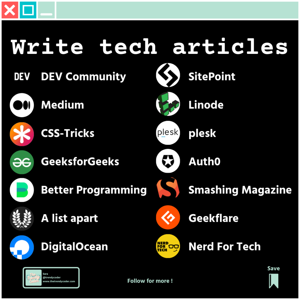 Write tech articles