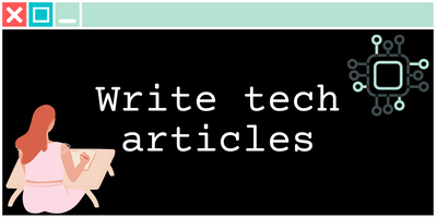 Write tech articles miniature