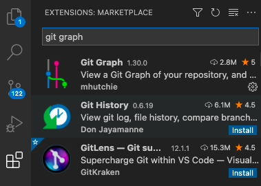 screenshot vs code extention git graph