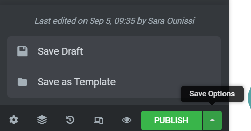 save draft or publish