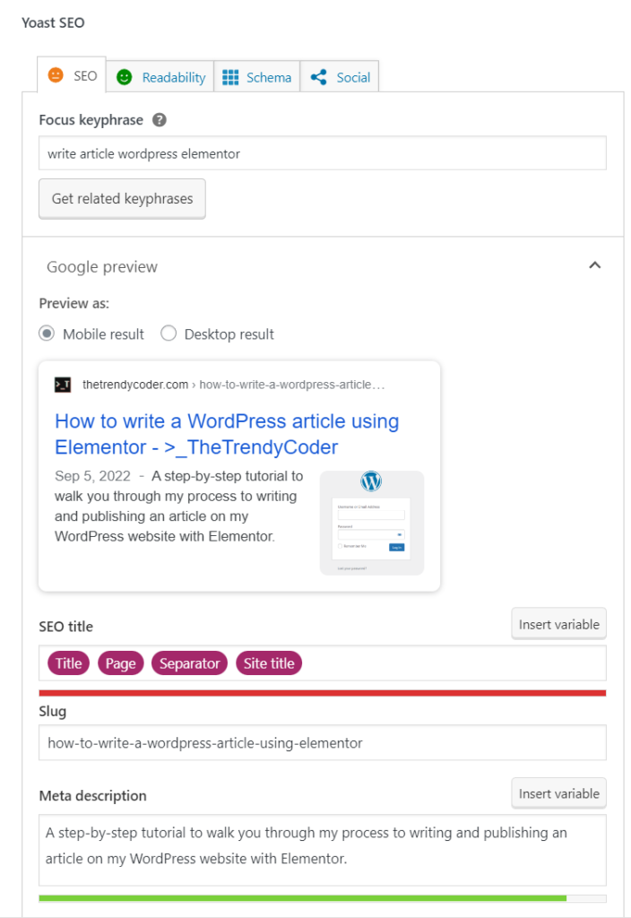 seo plugin yoast